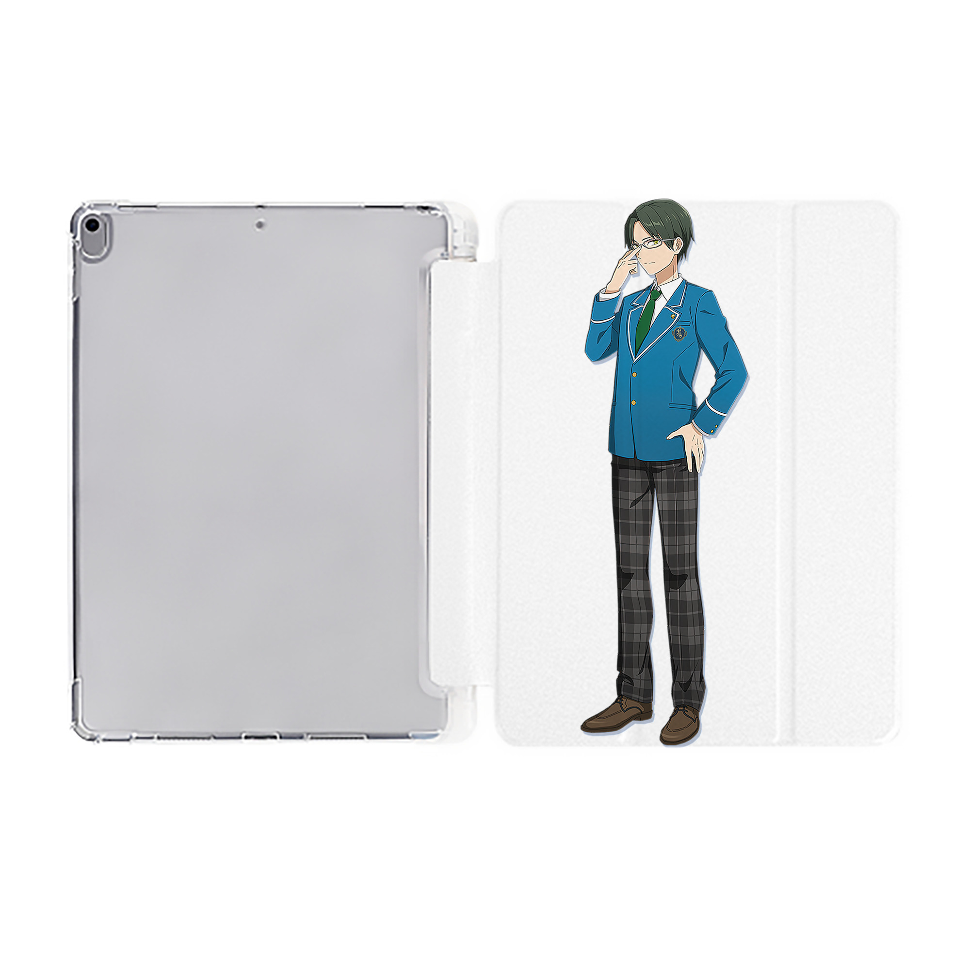 （画像用） あんさんぶるスターズ! Ensemble Stars IPad ケース ペン収納付き 三つ折りスタンド PUレザー×シリコン 対応機種9.5/10.5/10.9インチ
